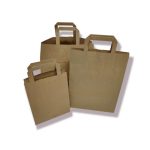 Bolsa asa plana 80gr color Kraft 30+16x34CM