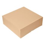 Caja para pasteleria 28x28x10cm kraft