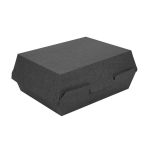 Envase para hamburguesas y menus negro 22,5x17x8,5 CM